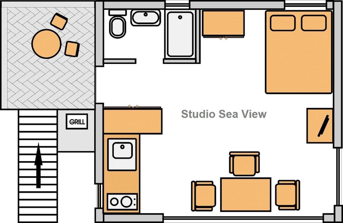 Studio Sea View Borik Rovinj Dış mekan fotoğraf